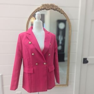 Sunday Up Barbiecore Blazer, size M